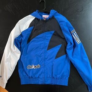 Mens Mitchell & Ness NBA Shark Tooth Jacket Orlando Magic, Sz XS